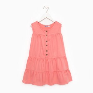 Платье для девочки, цвет персиковый, рост 116