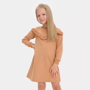 Платье для девочки KAFTAN Basic line, размер 30 (98-104 см), цвет кофе