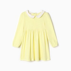 Платье для девочки «Малышка», цвет светло-жёлтый, рост 116 см