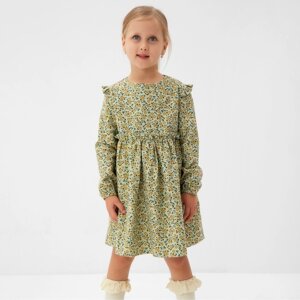 Платье для девочки MINAKU: Cotton collection цвет фисташковый, р-р 104