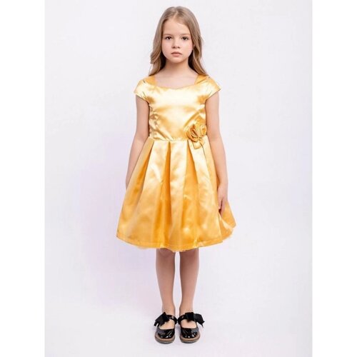 Платье для девочки «Регина», рост 122 см, цвет медовый крем