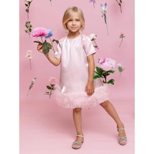 Платье для девочки, рост 104 см, цвет розовый