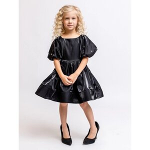 Платье для девочки, рост 116 см, цвет чёрный