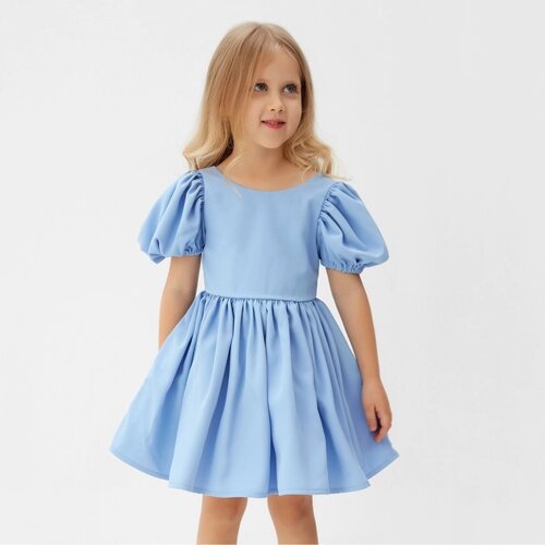 Платье нарядное детское MINAKU: PartyDress, цвет голубой, рост 98 см