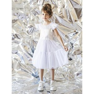 Платье «Жасмин», рост 98 см, цвет белый