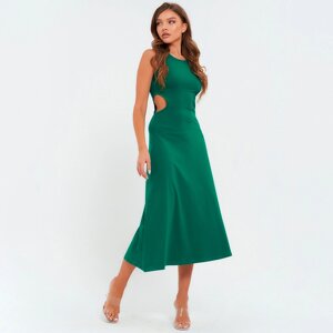 Платье женское, цвет тёмно-зелёный, размер 44-46 (L)