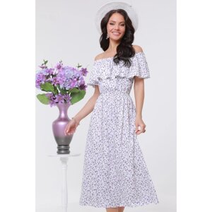 Платье женское «Цветочный грильяж», размер 48