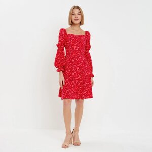 Платье женское мини MINAKU: Enjoy цвет красный, р-р 42