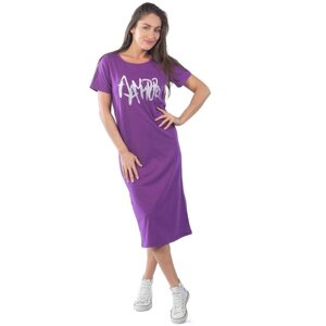 Платье женское, размер 44, цвет фиолетовый