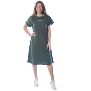 Платье женское, размер 46, цвет хаки