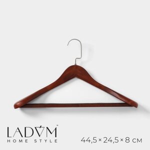 Плечики - вешалка для верхней одежды с перекладиной LaDоm Bois, 4525,55,5 см, цвет коричневый