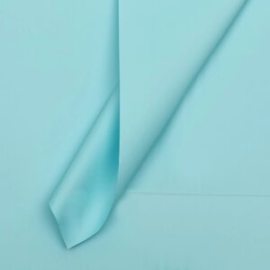 Пленка для цветов тонированная, матовая, голубой, 56х56 см, 70 мкм