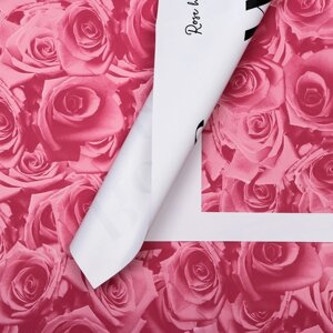Пленка флористическая, "Букет роз", 57х57 см