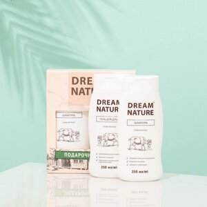 Подарочный набор для женщин Dream Nature «Козье молоко»шампунь, 250 мл + гель для душа, 250 мл