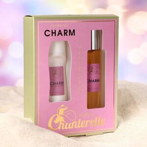 Подарочный набор косметики для женщин Charm: Туалетная вода + дезодорант -антиперспирант