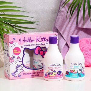 Подарочный набор косметики Hello Kitty "Strawberry Unicorn Dreams", 2*250 мл