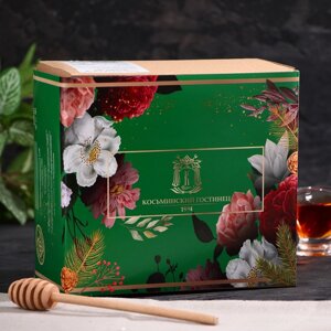 Подарочный набор "Сосновое чудо"чай, цукаты, варенье, 600 г