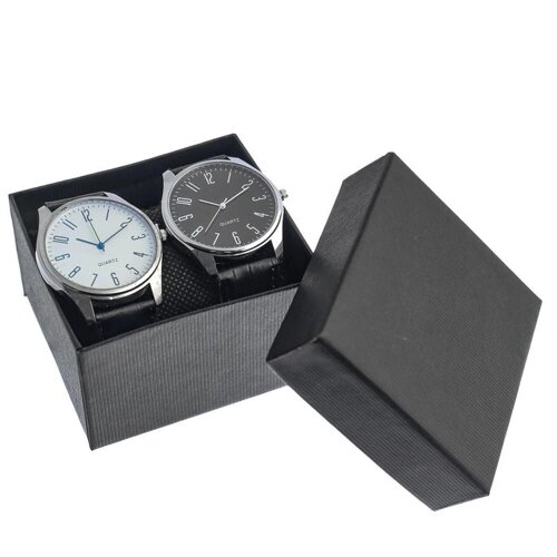 Подарочный набор унисекс "Инь и Ян", часы наручные - 2 шт