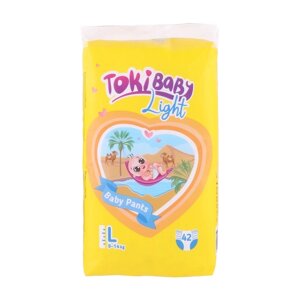 Подгузники-трусики детские TokiBaby Light, размер L, 42 шт.