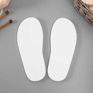 Подошва для вязания обуви "Эва" размер "37", толщина 7 (0,5) мм, белый