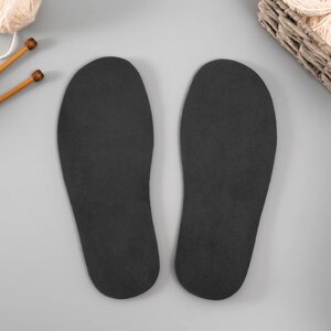 Подошва для вязания обуви "Эва" размер "44", толщина 7 (0,5) мм, чёрный