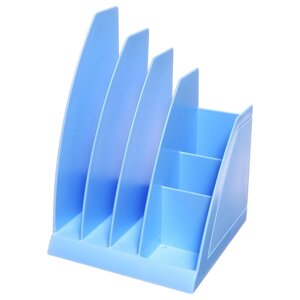 Подставка для бумаг, пластиковая ErichKrause Regatta, Pastel Bloom, голубой