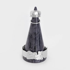 Подставка для украшений из мрамора Magistro Aleo, 512 см, серая