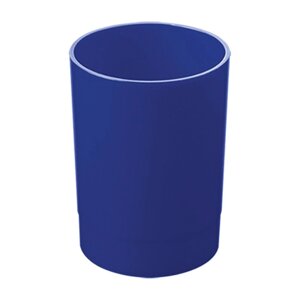 Подставка-стакан для канцеляриий, Стамм "Лидер", круглая, синяя