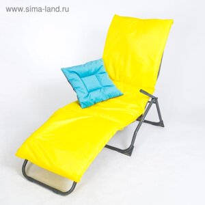 Подушка-матрас водоотталкивающий, цвет жёлтый размер 195х63х3,5 см, оксфорд, полиэстер 100%синтетическое волокно