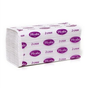 Полотенца бумажные V-сложения Plushe, 15 г. м2, 2 слоя,150 листов
