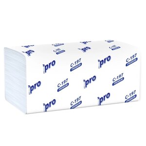 Полотенца бумажные V-сложения PROtissue С197, 2 слоя, 200 листов
