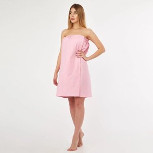 Полотенце для бани «Экономь и Я»парео женское), 80х144 см, цвет розовый