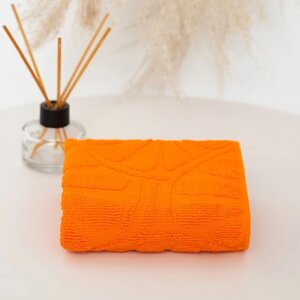 Полотенце махровое Апельсины 30х50см, оранжевый, хл 100%400г/м2
