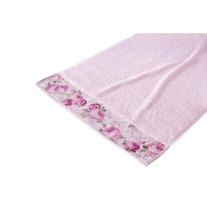 Полотенце махровое Arya Home Desima, 550 гр, размер 70x140 см, цвет розовый