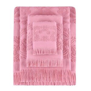 Полотенце махровое Arya Home Isabel Soft, 520 гр, размер 30x50 см, цвет коралловый
