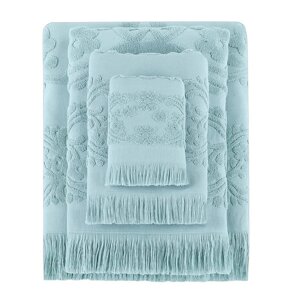 Полотенце махровое Arya Home Isabel Soft, 520 гр, размер 30x50 см, цвет мятный
