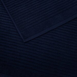 Полотенце махровое «Коврик полоска», 550 гр, размер 50x70 см, цвет чёрный