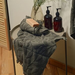 Полотенце махровое SL HOME: Boho "Олива" 100х180 см, 100% хлопок, 520 г/м2