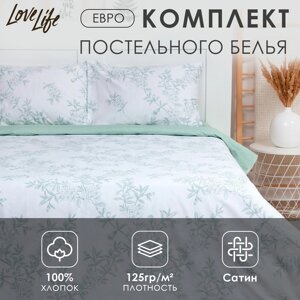 Постельное бельё LoveLife евро "Magical dream" 200х217см, 225х240см, 50х70см-2шт, 100% хлопок, сатин, 125г/м²