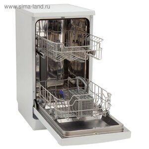 Посудомоечная машина KRONA RIVA 45 WH, класс А, 9 комплектов, 6 программ, белая