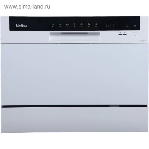 Посудомоечная машина Körting KDF 2050 W, класс А+6 комплектов, 7 программ, 55 см, белая