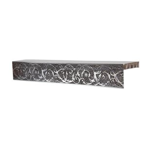 Потолочный карниз двухрядный «Цезарь Вензель», 200 см, цвет серебро шоколад