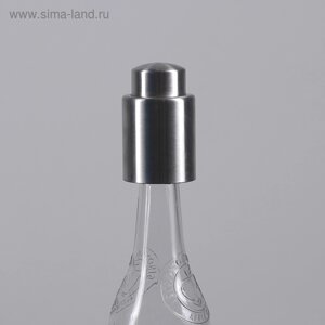 Пробка вакуумная «Профи», 4.57 см, серебристая