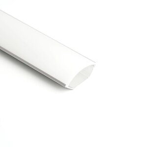 Профиль накладной для светодиодной ленты Saffit, SAB280, угловой круглый, 1 м, цвет серебро