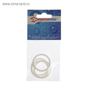 Прокладка силиконовая Masterprof ИС. 030065, для пробки и переходника радиатора 1", 4 шт.