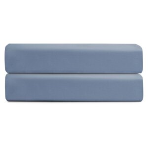 Простыня на резинке Essential, размер 160х200х30 см, цвет джинсово-синий