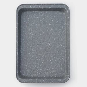 Противень для выпечки Доляна, 4228,55 см, антипригарное покрытие, цвет серый