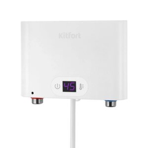 Проточный водонагреватель Kitfort КТ-4088, 5500 Вт, 3 л/мин, 20 - 55 °С с шагом 1 °C, шнур 0,6 м