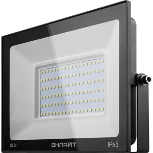 Прожектор светодиодный 61 948 OFL-100-6K-BL-IP65-LED 100вт 6000к IP65 8000лм черн. онлайт 61948