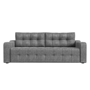 Прямой диван «Лиссабон», механизм еврокнижка, рогожка, цвет серый